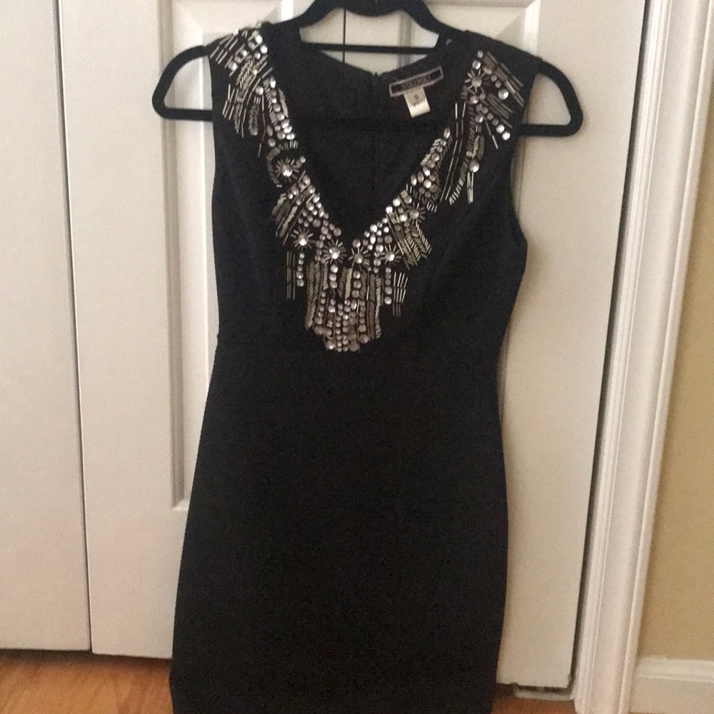 Black jeweled dress